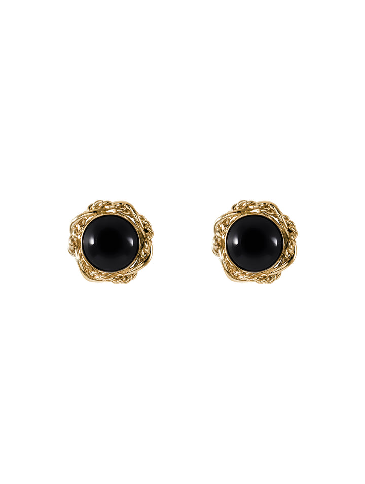 Zoe Earrings in Onyx