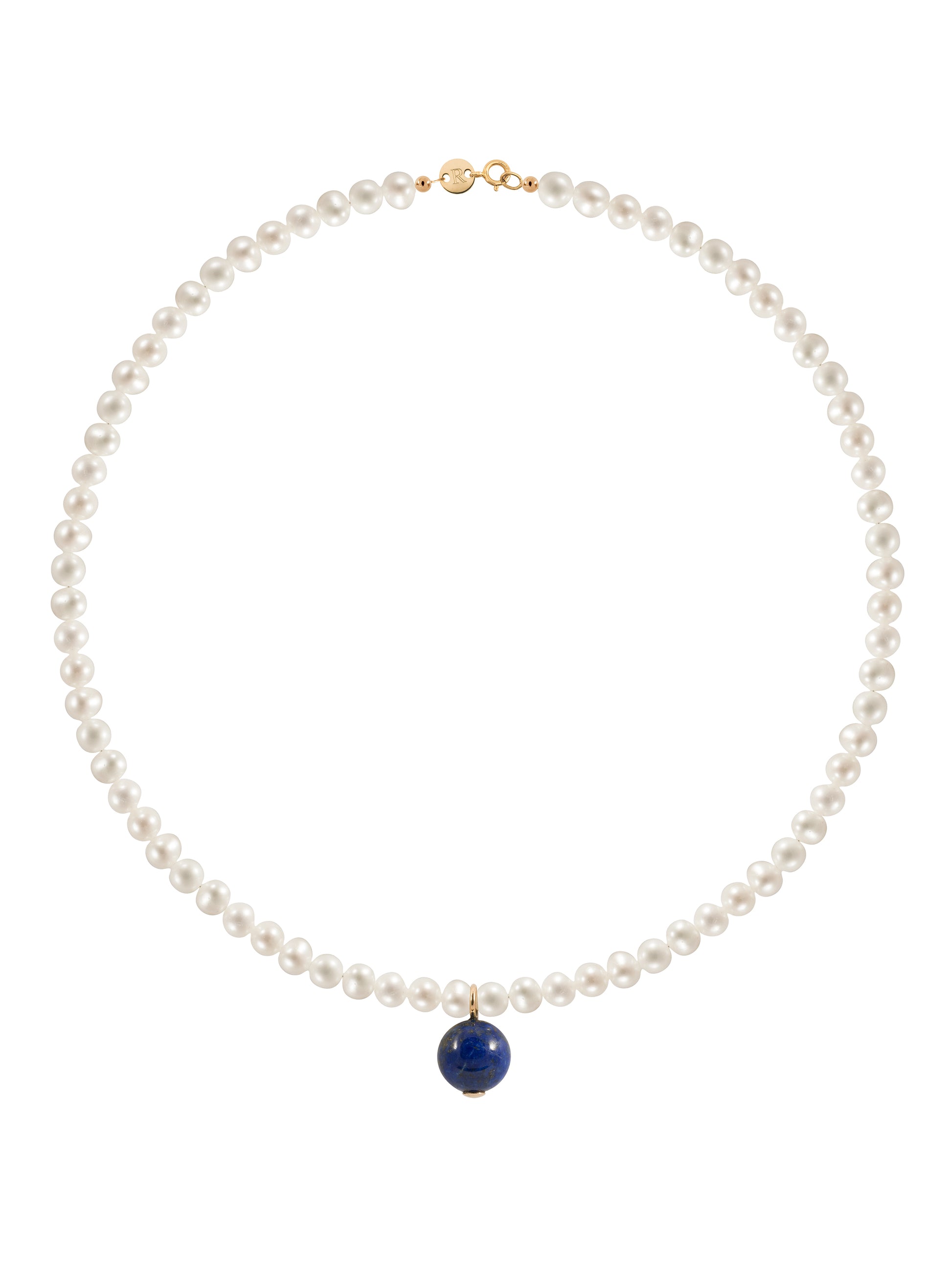 Lapis lazuli & Pearl Necklace